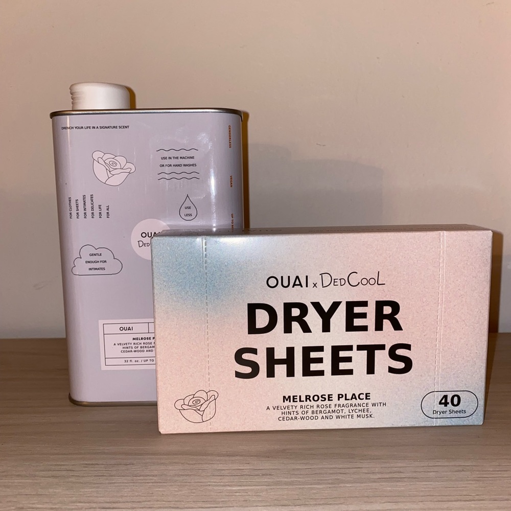 *BRAND NEW* OUAI X DED COOL Melrose Place Laundry Detergent and Dryer Sheets